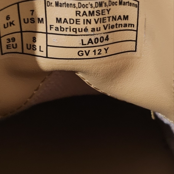 Dr Martens Ramsey Black Smooth Leather Creepers Men Size 7 Women 8 New No Box - Picture 7 of 7